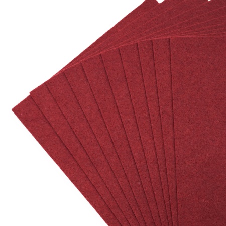 Фетр листовой мягкий, 1.0мм, 20х30см, 10 шт/упак Astra&Craft (AF871 бордовый)