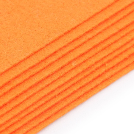 Фетр листовой мягкий, 1.0мм, 20х30см, 10 шт/упак Astra&Craft (AF904 апельсин)