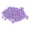 Бусины пластиковые, 'жемчуг' с покрытием АВ, цветные, круглые, 8мм, 25гр, Astra&Craft (28 сиреневый)