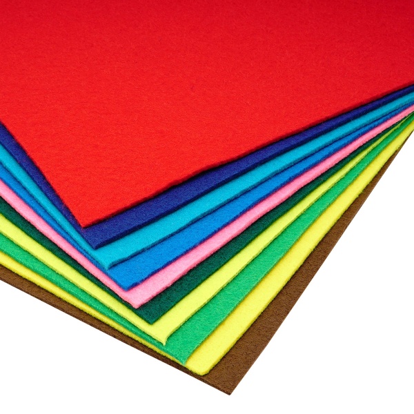 Фетр листовой мягкий ассорти, 3.0мм, 20х30см, 10шт/упак Astra&Craft