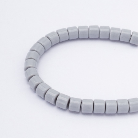 (7739890/7739298) 2141 Бусины пластиковые, цилиндр, 5*6мм, 500гр Astra&Craft (023 серый)