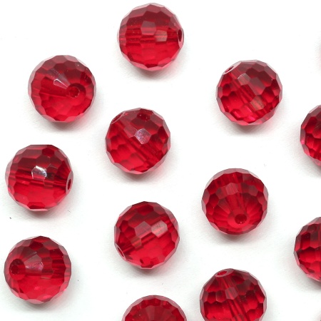 Z-490 Бусины стеклянные, 10 мм, упак./16 шт., Astra&Craft (807 бордовый)