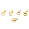 4AR233 Замок для бус карабин 10мм, 5шт/упак, Astra&Craft (Золото)