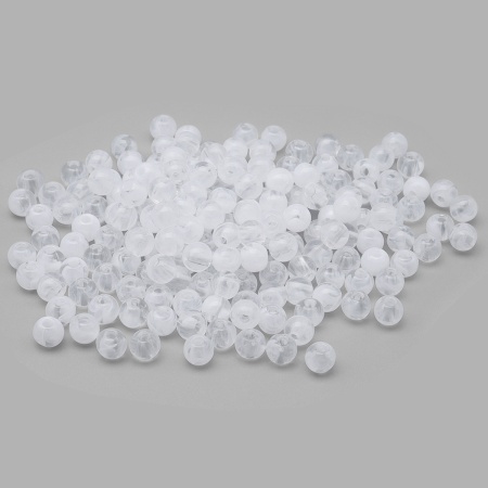 2006 Бусины пластиковые, полупроз., цветные, круглые, 6мм, 20гр, 170(+/-10)шт/упак,Astra&Craft (033 прозрачный)