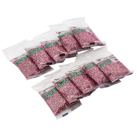 Бисер, (стекло), 11/0, упак./20 гр., Astra&Craft (923-О пудрово-розовый /непрозрачный, матовый)