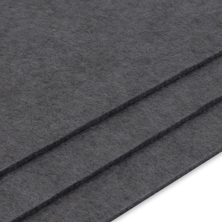 Фетр листовой жесткий, 3.0мм, 20х30см, 3шт/упак Astra&Craft (AF896 темно-серый)