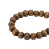 Бусины деревянные,натуральные, круглые, 8мм, 50гр, 290(+/-10)шт/упак, Astra&Craft (коричневый)