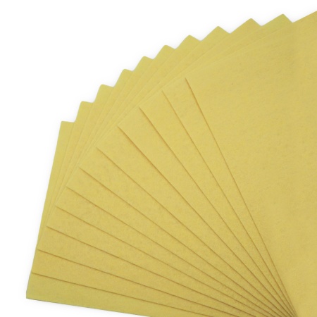 Фетр листовой жесткий, 1.0мм, 20х30см, 12шт/упак Astra&Craft (AF819 светло-желтый)