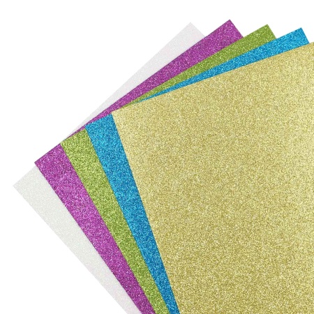 Набор фоамирана с глиттером 'Ассорти 4' , 20х30см, 2мм, 5шт, Astra&Craft