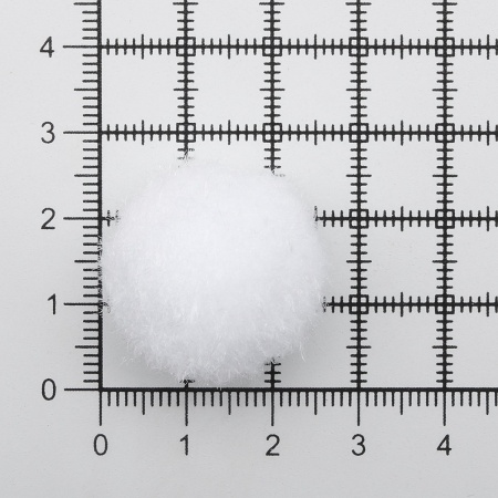 Помпоны декоративные 25мм, 50шт/упак, Astra&Craft (PA-001 белый)