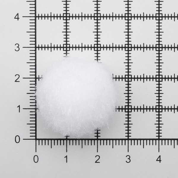 Помпоны декоративные 25мм, 50шт/упак, Astra&Craft (PA-001 белый)