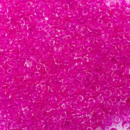 Бисер, (стекло), 11/0, упак./20 гр., Astra&Craft (139 цикламен/прозр.с цвет.центром)