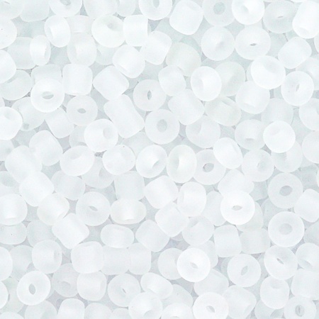 Бисер, (стекло), 11/0, упак./20 гр., Astra&Craft (M1 белый/прозр.матовый)