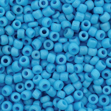 Бисер, (стекло), 11/0, упак./20 гр., Astra&Craft (43B голубой/непрозрачный)