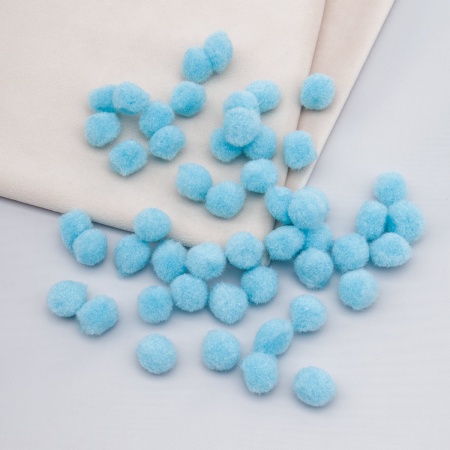 Помпоны декоративные 15мм, 50шт/упак, Astra&Craft (PA-019 светло-голубой)