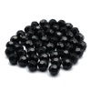 2024 Бусины пластиковые, акрил, прозрач. в цвете, граненые круглые, 10мм, 25гр, Astra&Craft (90 черный)