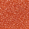 Бисер, (стекло), 11/0, упак./20 гр., Astra&Craft (109В т.оранжевый/прозрачный, глянцевый)