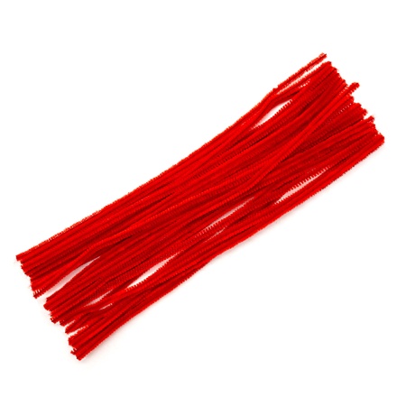 Синель-проволока, 6мм*30см, 30шт/упак, Astra&Craft (A-028 красный)