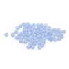 2008 Бусины пластиковые, полупроз., цветные, круглые, 8мм, 20гр, 70(+/-5)шт/упак, Astra&Craft (002-О темно-голубой)