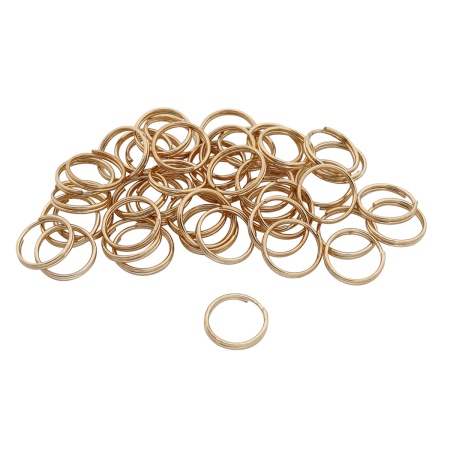 4AR257/258 Кольцо соединительное двойное, 10мм, 50шт/упак, Astra&Craft (Золото)