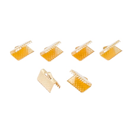 4AR2030 Концевик для ленты, 10 мм, 6шт/упак, Astra&Craft (яркое золото)