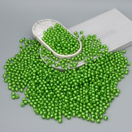 LY-163 Бусины пластиковые граненые,10 мм, 500 г, Astra&Craft (зеленый)