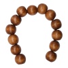 Бусины деревянные,натуральные, круглые, 16мм, 50гр, 40(+/-2) шт/упак, Astra&Craft (коричневый)