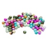 2008 Бусины пластиковые, микс 'Камешки', микс цвета, круглые, 7мм, 90шт/упак, Astra&Craft