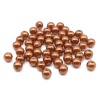 Бусины пластиковые, 'жемчуг', цветные, круглые, 10мм, 25(+/-3)гр, Astra&Craft (045 NL темное золото)