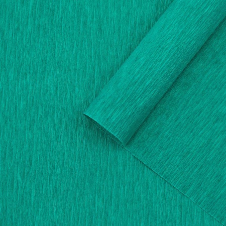 Бумага гофрированная крепированная, 50*200 см, 35 гр/м2, 80-10 бирюзовый, 2 шт, Astra&Craft