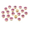 4AR167/168 Хрустальные стразы в цапах/золото, 8мм, 20шт/упак, Astra&Craft (06 светло-розовый)