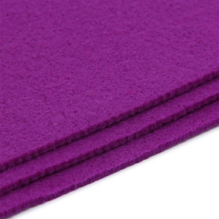 Фетр листовой мягкий, 3.0мм, 20х30см, 3шт/упак Astra&Craft (AF880 фиолетовый)