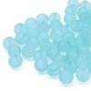 2008 Бусины пластиковые, полупроз., матовые цвет., круглые, 8мм, 20гр,70(+/-5)шт/упак, Astra&Craft (004 бирюзовый)