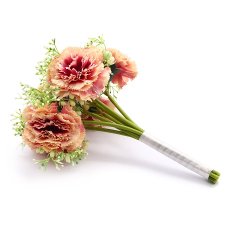 HY125-36027 Букетик гвоздик (7шт), 29см (H Розовый)