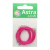 4AR343 Шнур вощеный с замком, 2мм, 45см. Astra&Craft (47 малиновый)
