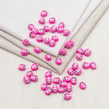 2AR23050 Бусины из полимерной глины 'Розовый кролик' 50шт/упак Astra&Craft