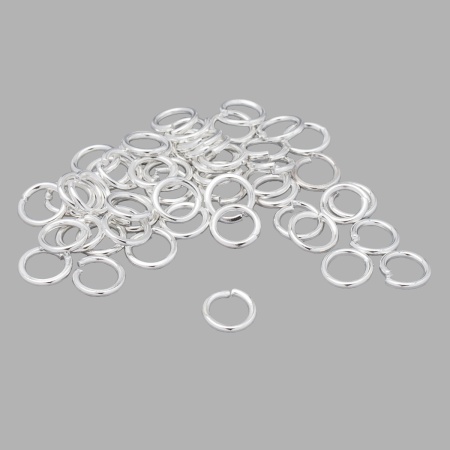 4AR241/242/243 Кольцо соединительное 0,9*6мм, 50шт/упак, Astra&Craft (серебро)