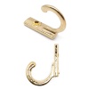 24618 Крючки мебельные декоративные для ключниц и поделок 27*7мм, золото