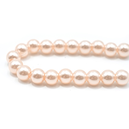 Бусины пластиковые, 'жемчуг', цветные, круглые, 6мм, 25гр, Astra&Craft (006 NL розовый)