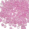 Бисер, (стекло), 11/0, упак./20 гр., Astra&Craft (209 св.розовый/прозр.с цвет.центром (радужный))