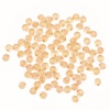 2023 Бусины пластиковые, акрил, прозрач. в цвете, граненые круглые, 8мм, 25гр, Astra&Craft (76 бежевый)