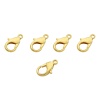 4AR234 Замок для бус карабин 12мм, 5шт/упак, Astra&Craft (Золото)
