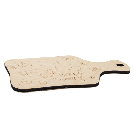 L-1407 Деревянная заготовка доска ' Бычок и ромашки ' 24,7*15,7*0,6см Astra&Craft