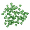 2018 Бусины пластиковые, акрил, прозрач. в цвете, граненый биконус, 10мм, 25гр, Astra&Craft (59 темно-зеленый)