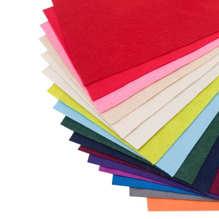 Фетр листовой мягкий ассорти, 1.0мм, 20х30см, 16шт/упак, Astra&Craft (6)