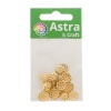 4AR198 Шапочка для бусин, 10мм 50шт/упак, Astra&Craft (Золото)