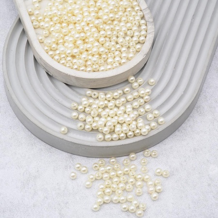 Бусины пластиковые, 'жемчуг', цветные, круглые, 5мм, 25гр, Astra&Craft (003 NL телесный)