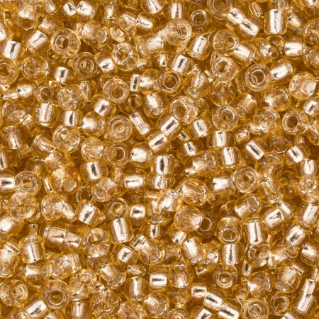 Бисер, (стекло), 11/0, упак./20 гр., Astra&Craft (22Т золотой)