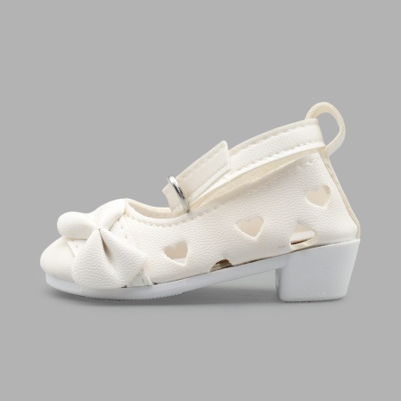 SH-0046 Туфельки на каблучке для кукол, 1 пара, Astra&Craft (белый)