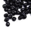 Бусины пластиковые, акрил, прозрач. в цвете, граненые круглые, 10мм, 25гр, Astra&Craft (MG.3241.45 черный)